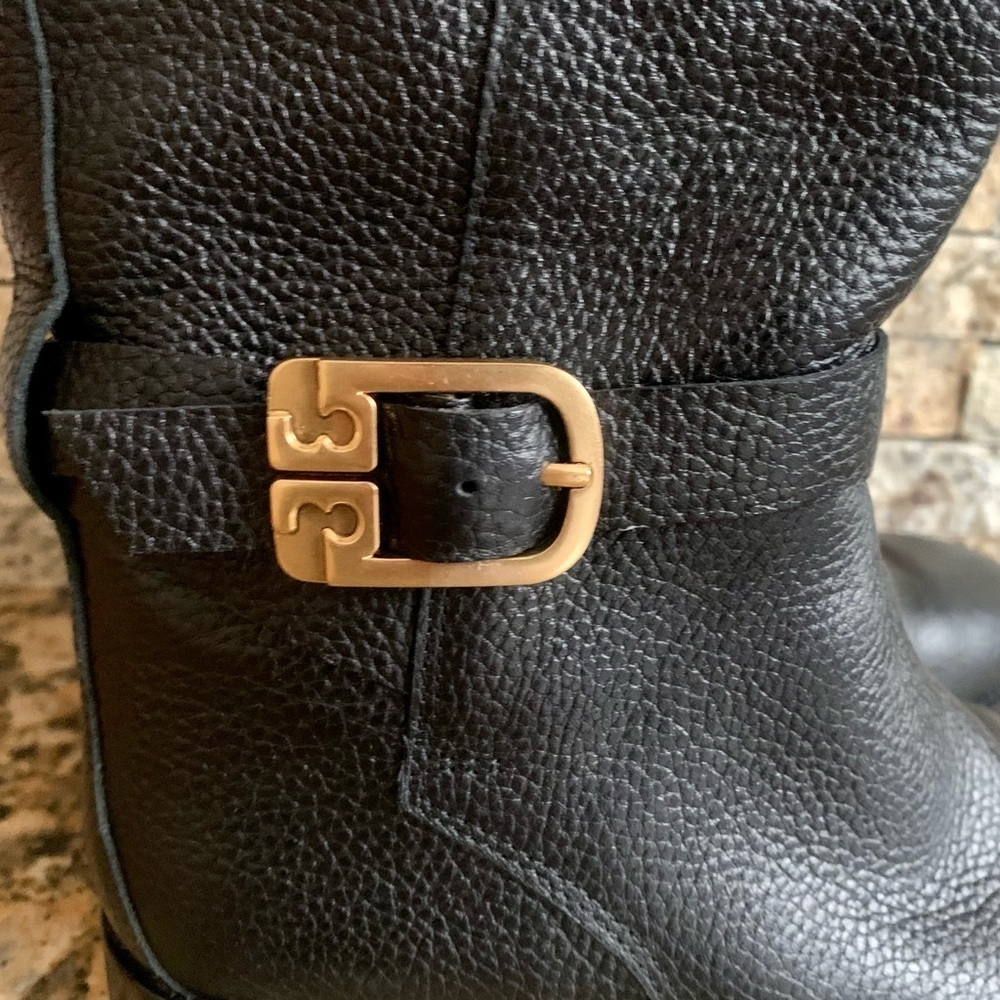 Tory Burch Black Riding Boots - Picture 4 of 6